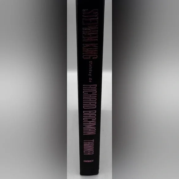Thinner by Stephen King Richard Bachman Signet Hardcover Book Dust Jacket 1984 - Picture 9 of 9